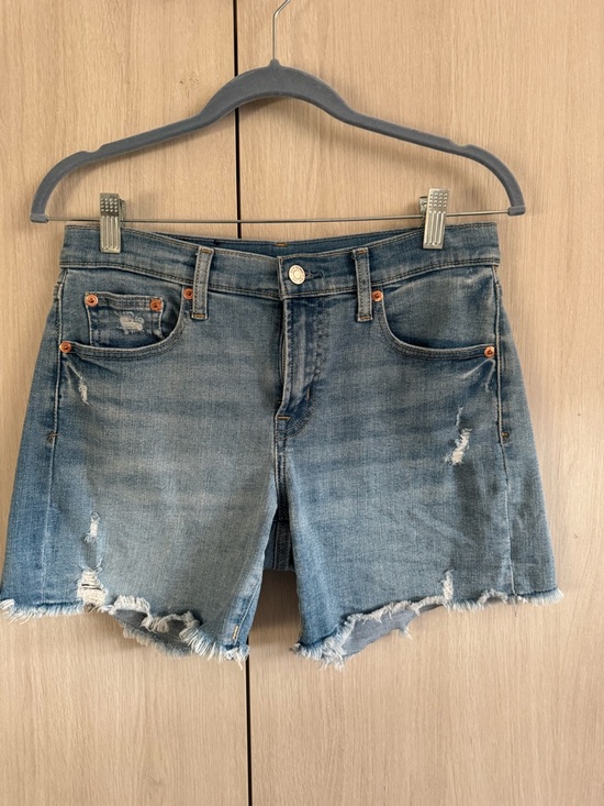 GAP Pants - GAP Women's Light Blue Distressed Denim Cutoff Shorts Sz 27